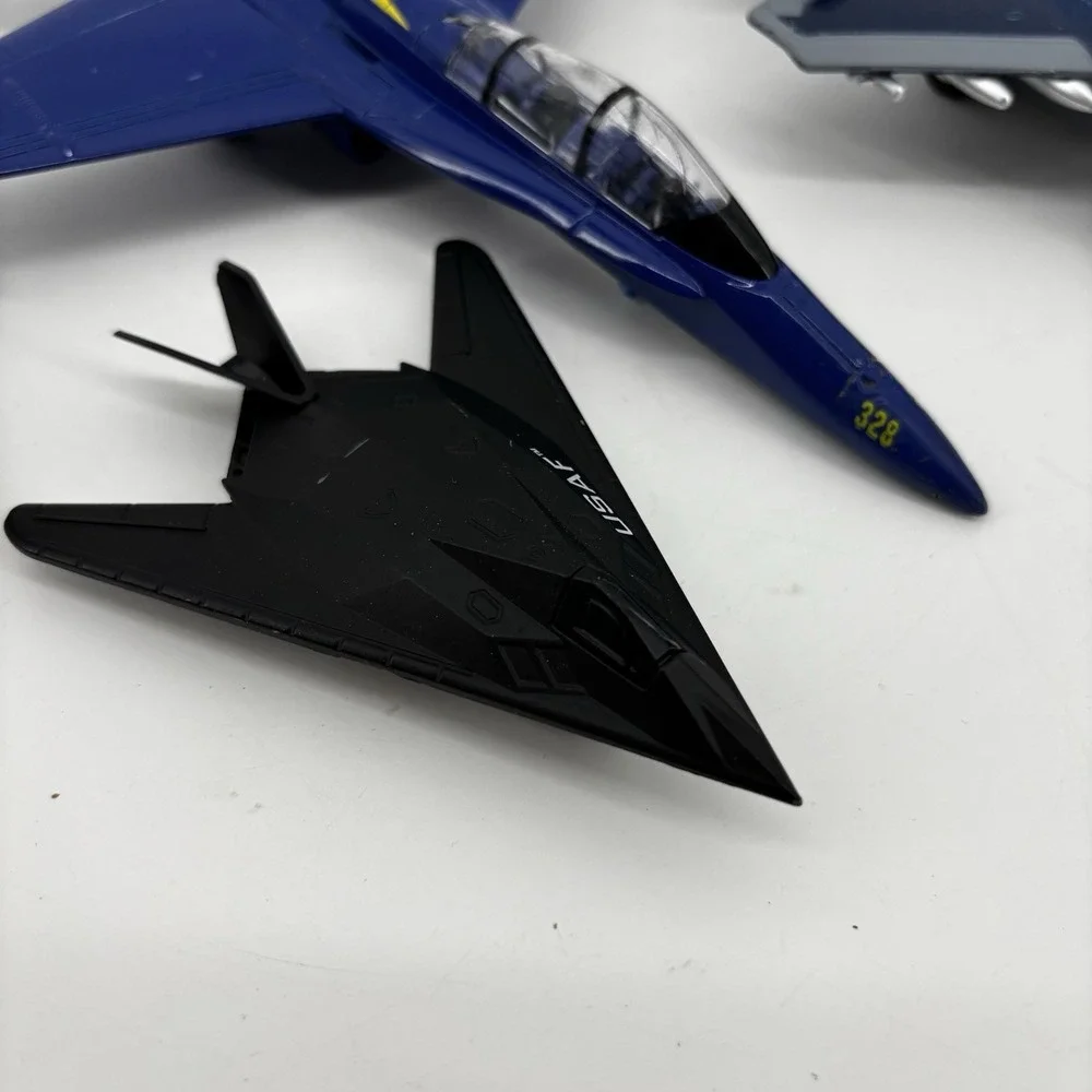 Vtg Mixed Brand Lot Of Diecast Toy Military Airplane Jets Airforce Planes